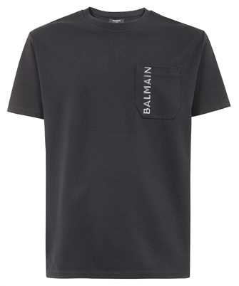 Balmain CH1EG105BC61 LOGO-EMBOSSED T-shirt