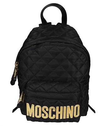 Moschino B7608 8201 LOGO-PRINT QUILTED Zaino