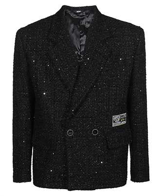 GCDS FW23M210544 DOUBLE BREASTED TWEED BLAZER Giacca