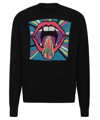 Palm Angels PMHE054F23KNI002 CRAZY MOUTH Knit
