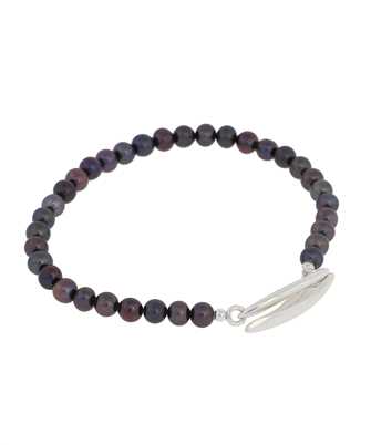 SWEETLIMEJUICE SILVER FRESHWATER PEARL T-BAR Bracciale