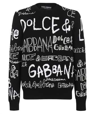 Dolce & Gabbana GX533Z JBVY0 INLAID WOOL ROUND-NECK Knit