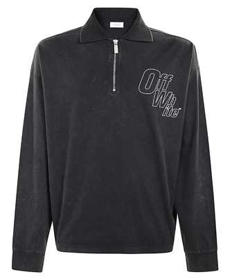 Off-White OMAD00NF25FLE004 OUTLINE ARROW FLEECE L/S Polo