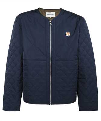 Maison Kitsune LM02106WQ4016 QUILTED IN NYLON WITH INSTITUTIONAL FOX HEAD Jacket