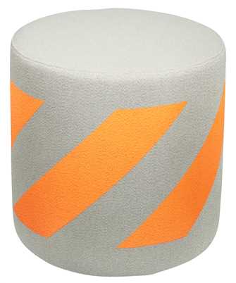 Off-White OHZL023T23MAT001 DIAG-STRIPE LOGO PATCH Stool