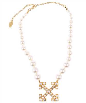 Off-White OWOB104S23MET001 PEARLS PAVE Necklace