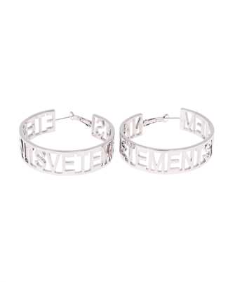 Vetements UE63EA200S LOGO HOOP Earrings