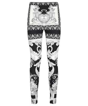 Versace 1003900 1A04453 SILVER BAROQUE LEGGINGS Trousers