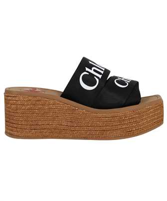 Chloé CHC21U44908 WOODY WEDGE MULE Sandals