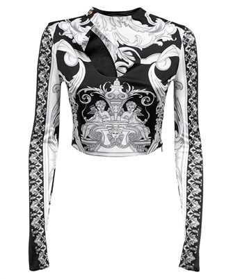 Versace 1005905 1A04413 SILVER BAROQUE CUT-OUT Top