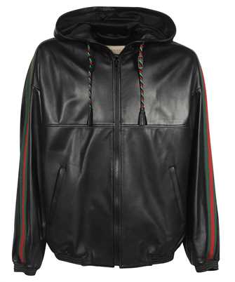 Gucci 693736 XNAR1 LEATHER ZIP Giacca