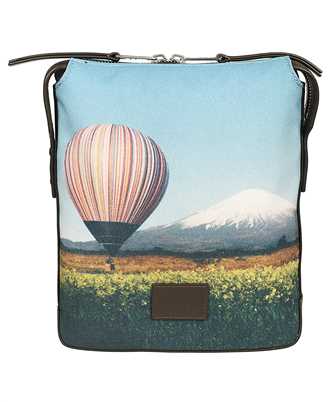 Paul Smith M1A 7867 NMFUJI 'STRIPE BALLOON MOUNT FUJI'-PRINT SHOULDER Bag