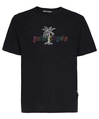 Palm Angels PMAA089E23JER004 LINEN COLLAR T-shirt