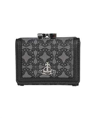 Vivienne Westwood 51010018U W00NB PF RE-JACQUARD ORBORAMA SMALL FRAME Portafoglio