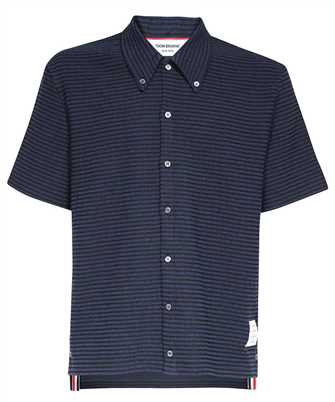 Thom Browne MJS213A F0302 SHORT SLEEVE BUTTON DOWN IN UNIVERSITY STRIPE Shirt