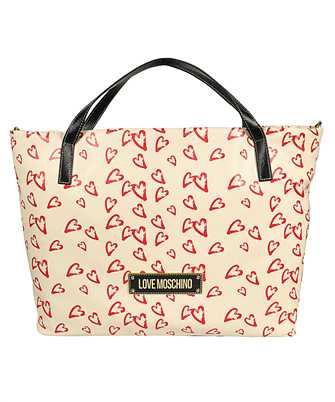 LOVE MOSCHINO JC4299PP0IKM110A ALLOVER HEARTS SHOPPER WITH PRINT Borsa