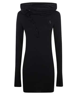 The Attico 251WCA00442 KWS008AA Asymmetric collar Abito