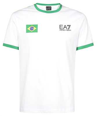 EA7 3DPT33 PJ7CZ FLAG-PRINT COTTON T-shirt