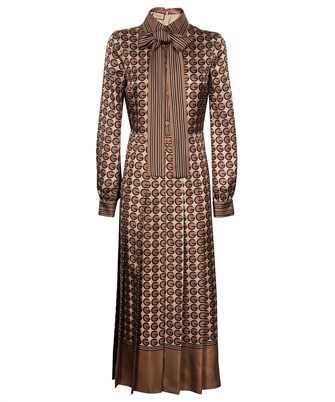 Gucci 715616 ZAKVJ ROUND G PRINT SILK Dress