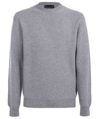 Brett Johnson FW24K227CARCALGR CASHMERE HONEYCOMB CREWNECK Strick