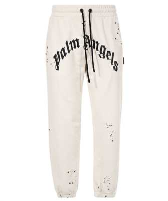 Palm Angels PMCH011F22FLE003 GD GLITTERED LOGO Trousers