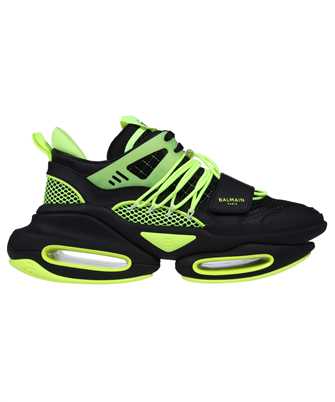 Balmain YM1VJ307TNRH LEATHER NEOPRENE AND MESH B-BOLD LOW TOP Sneakers