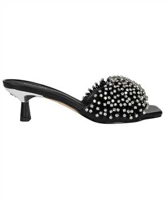 Michael Kors 40S3AMMS1L AMAL CRYSTAL EMBELLISHED LEATHER KITTEN HEEL Sandali