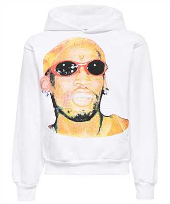 Vlone 95 VRM 1020 X RODMAN WHITE AIRBRUSH Kapuzen-Sweatshirt