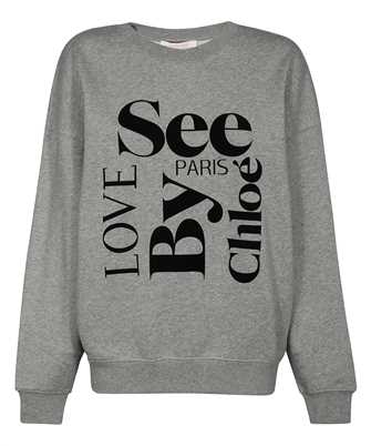 See By Chloè CHS22AJH03083 LOVE PARIS LOGO PRINT Sweatshirt