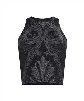 Etro x Wolford 57174-12 METALLIC JACQUARD CROP Canottiera