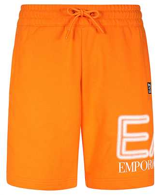 EA7 3DPS76 PJSHZ LOGO-PRINT COTTON TRACK Bermuda