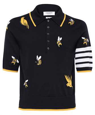 Thom Browne MKP083A Y1002 BIRDS AND BEES HALF DROP Polo