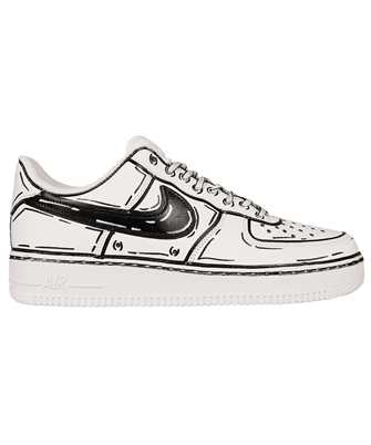 Seddys NIKE AF1 SWOOSH BLACK M HANDPAINTED Sneakers