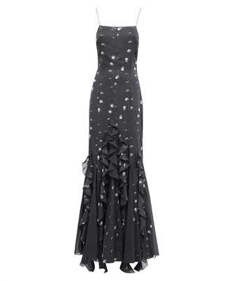 Off-White OWDJ005F23FAB002 MOON RUFFLE SLIP Kleid