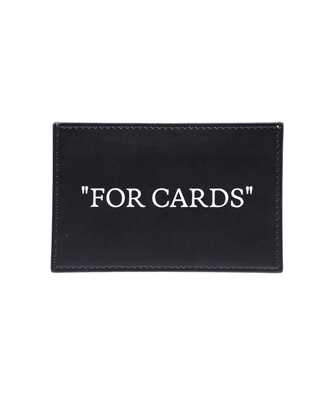 Off-White OMND067F23LEA001 QUOTE BOOKISH Card holder