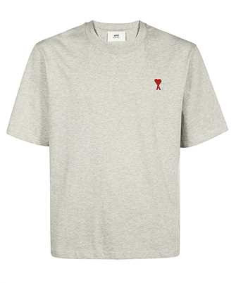 AMI BFUTS005 726 LOGO-EMBROIDERED ORGANIC COTTON T-shirt