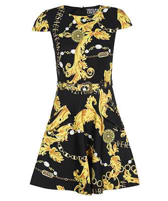 Versace Jeans Couture 75HAO905 NS304 LOGO COUTURE-PRINT BELTED MINI Kleid