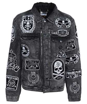 Philipp Plein AADC MDB0649 PDE004N ZIPPED DENIM PATCHES Jacket
