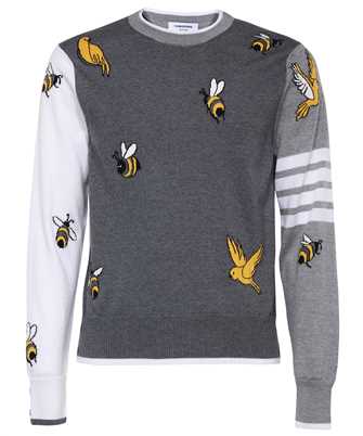 Thom Browne MKA444F Y1002 FUN MIX BIRDS AND BEES Strick