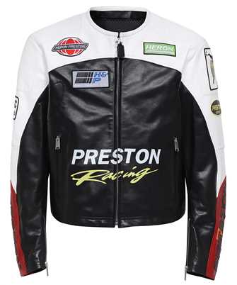 Heron Preston HMJG002S23LEA001 MOTO PATCHES LEATHER Jacket