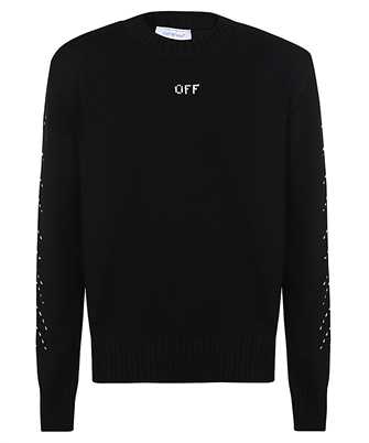 Off-White OMHE172F23KNI001 STICHED ARROWS CREW-NECK Knit