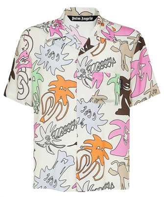 Palm Angels PMGG005E23FAB001 PALMITY ALLOVER BOWLING Camicia