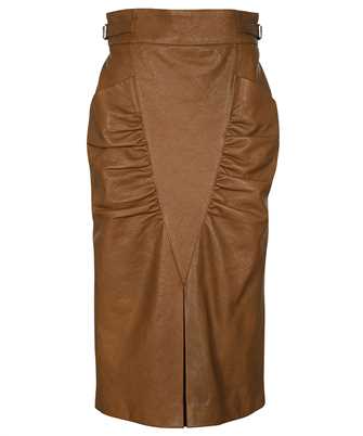 Gucci 709161 XN678 GRAINY LEATHER Skirt