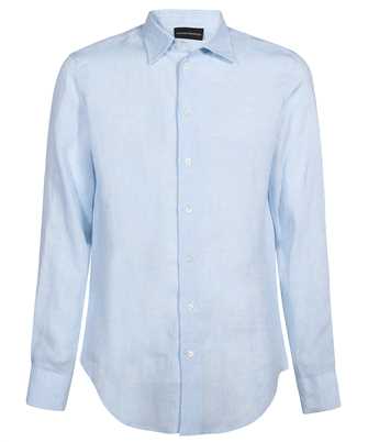 Emporio Armani D41SM0 D10F9 LONG-SLEEVED LINEN Hemd