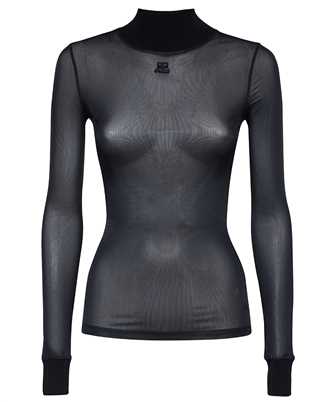 Courreges PERJTO029JS0059 2ND SKIN LONG SLEEVES Canottiera