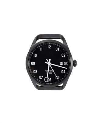 Tom Ford Timepieces TFT002 015 06 HEAD AUTO BLK DIAL 40 MM BRUSHED STAINLESS STEEL WITH DLC Watch
