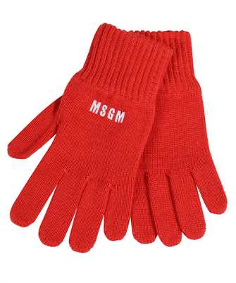 MSGM 3541MDN01 237761 LOGO-EMBROIDERED KNITTED Handschuhe