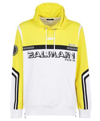 Balmain WH1JT000G084 OVERSIZED ALLOVER PRINTED Hoodie