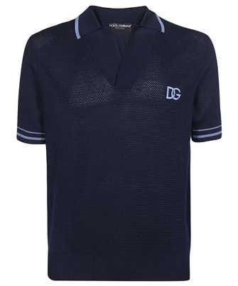 Dolce & Gabbana GX538Z JACNO MESH STITCH COTTON Polo