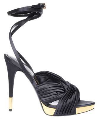 Tom Ford W3256 ISA049G PLATED SATIN Sandals